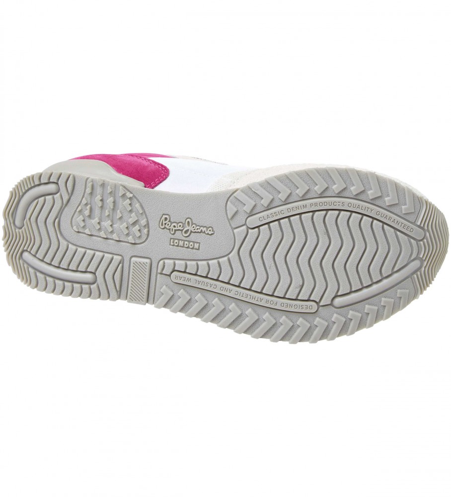 Tênis Pepe Jeans London Basic, branco e rosa