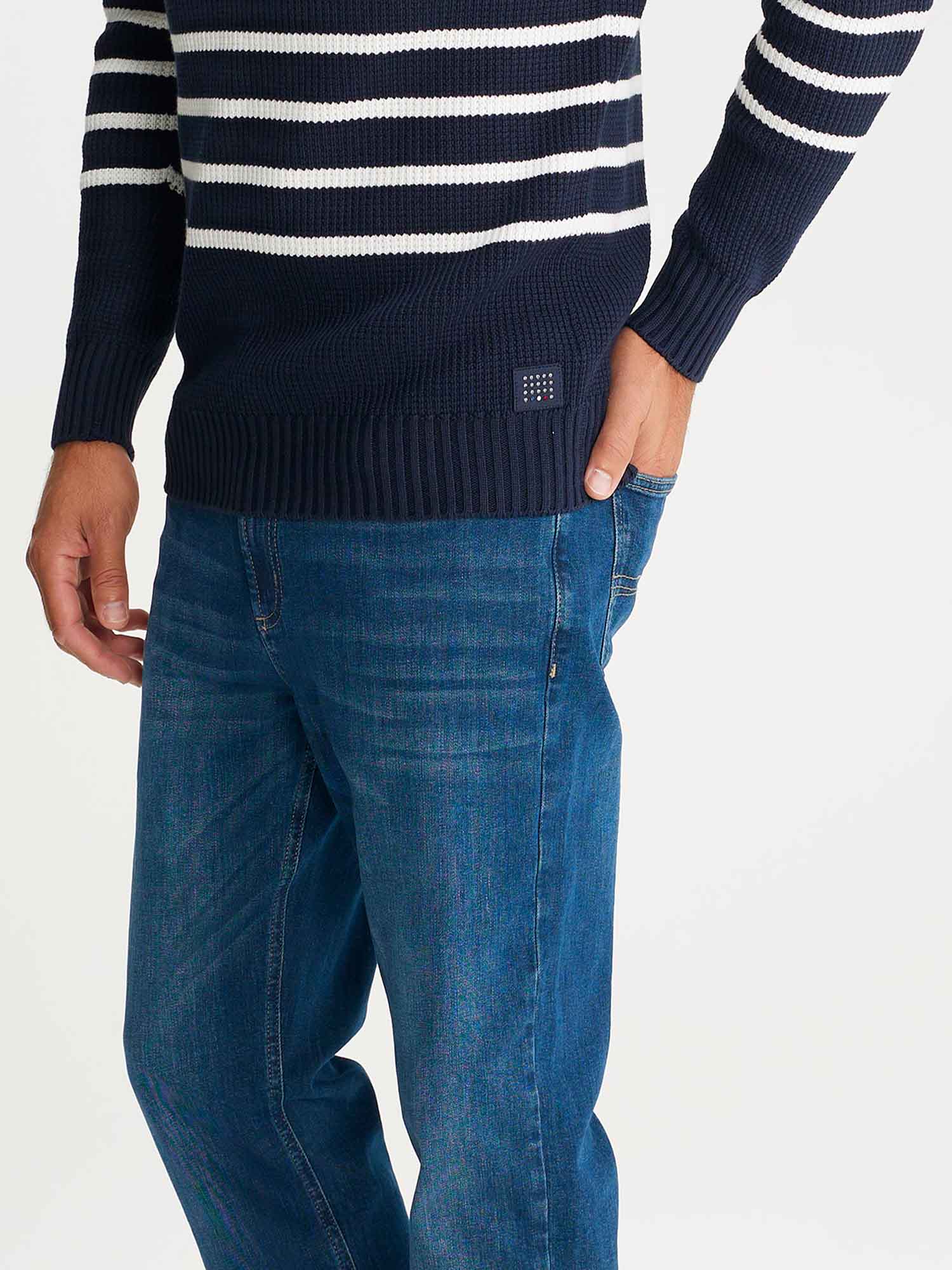 Pull Homme Fabriqué en France Marine