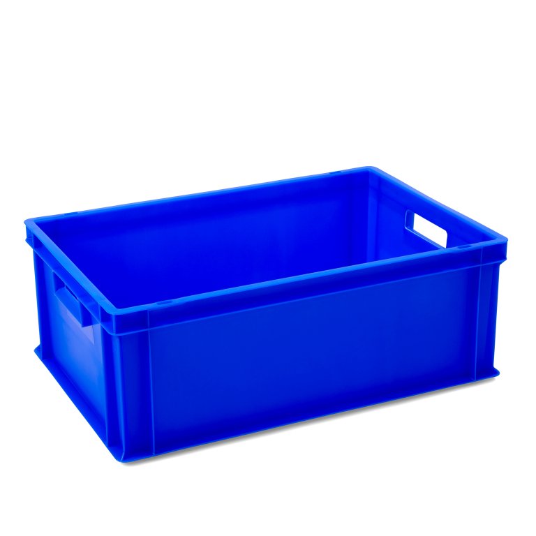 Stapelkiste ultramarinblau, verschließbar