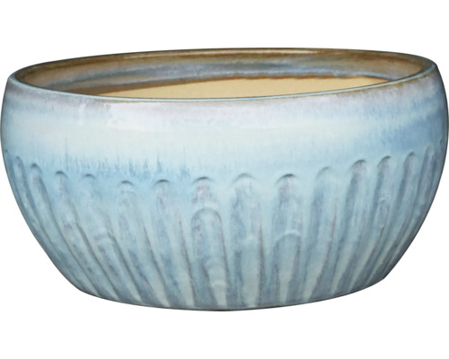 Elite Fanwave plantenbak Ø 34 cm H 17 cm blauw