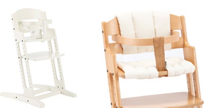 BabyDan Danstolen Matstol & Matstolpute, Hvit/Beige