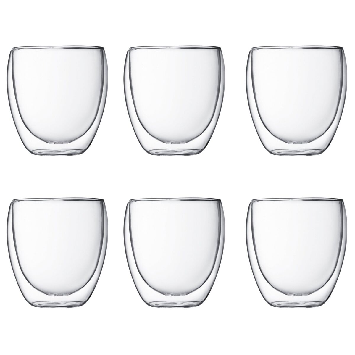 Pavina Glass med Doble Vegger Small 6 stk