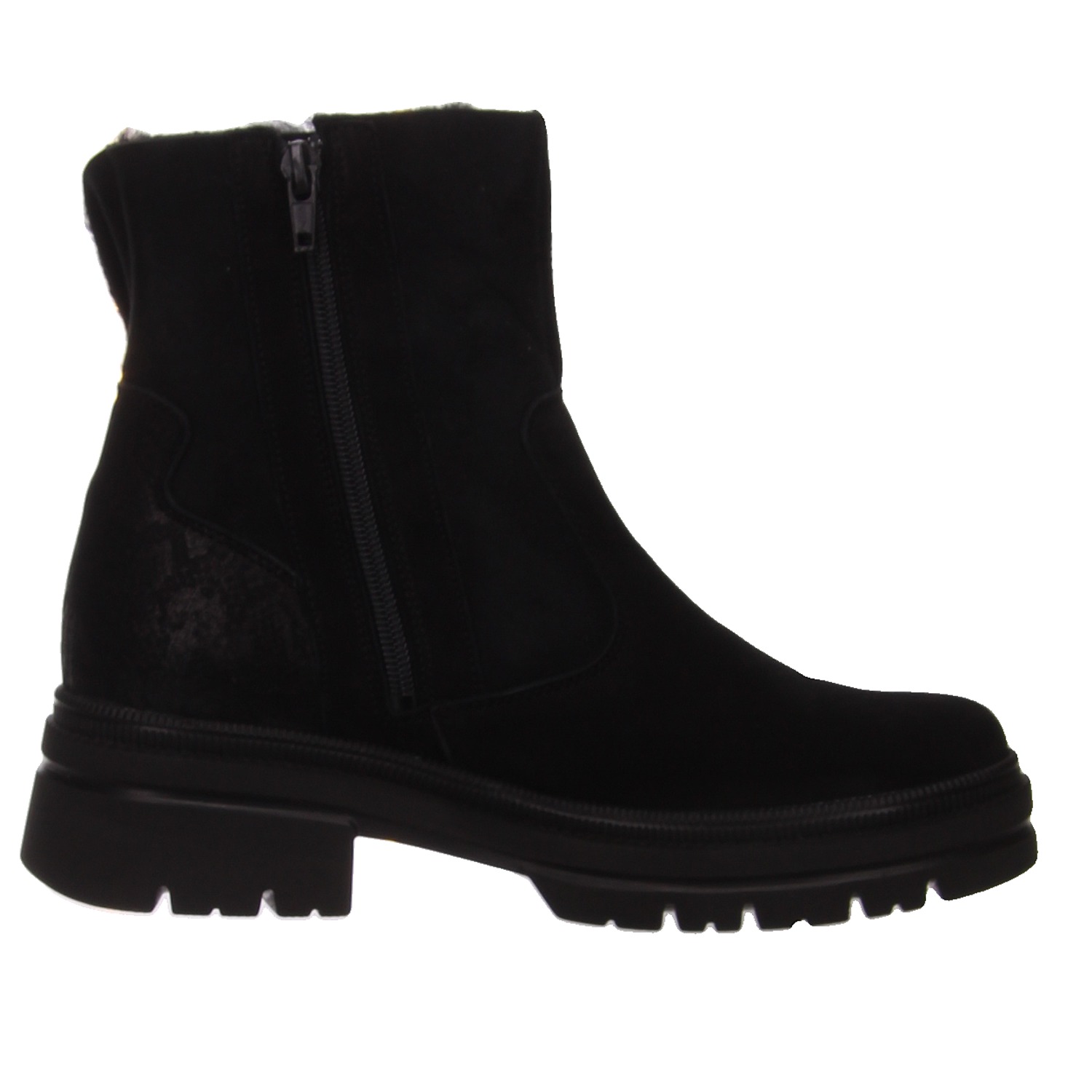 Waldläufer Stiefelette schwarz schwarz