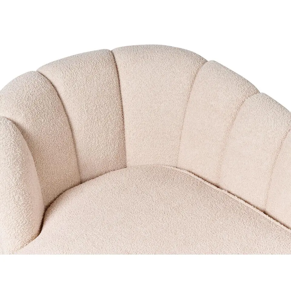 ALLIER - Chaise longue - Beige - Linkerzijde - Bouclé