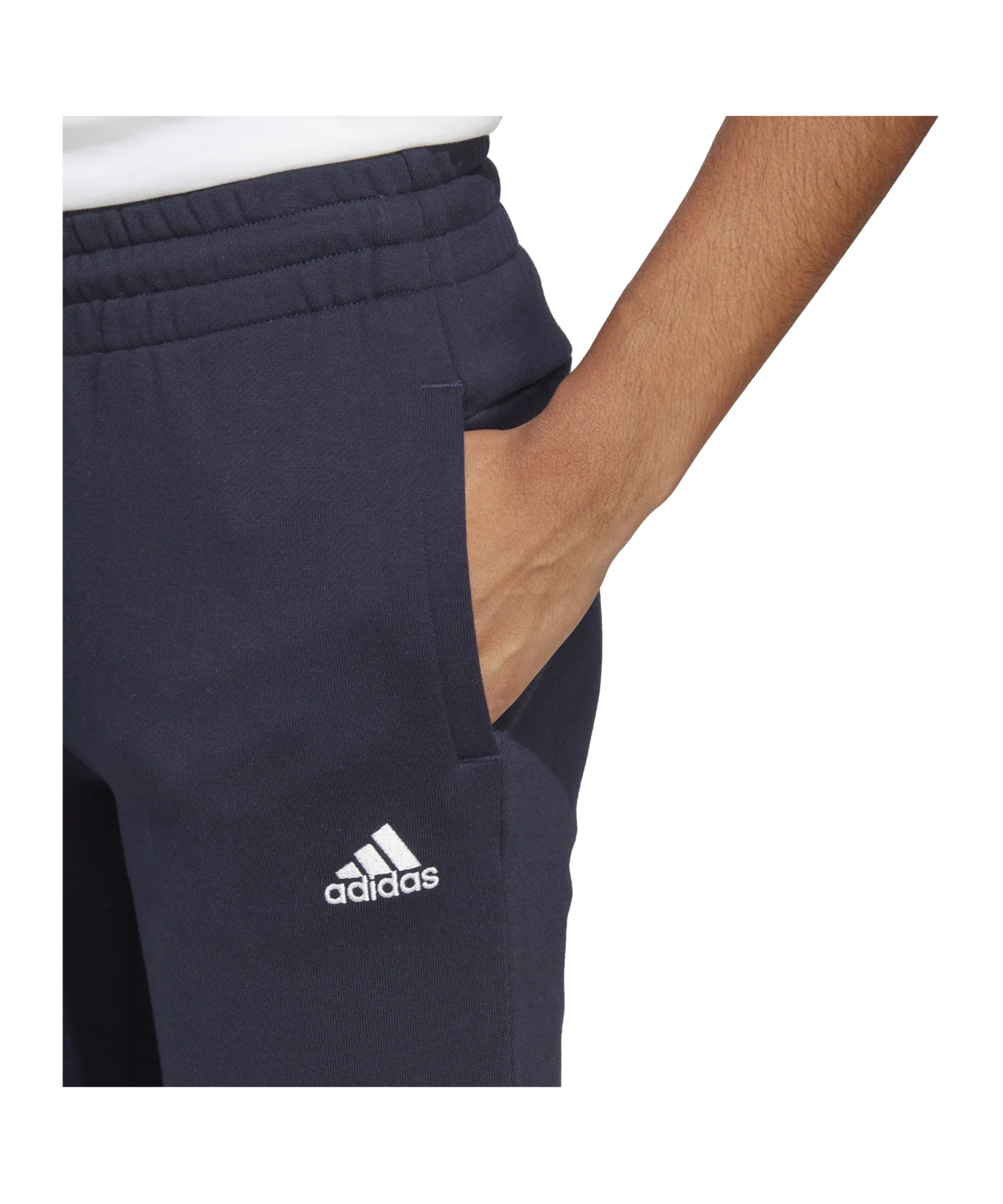 adidas Essentials Linear Cuffed Trainingshose Damen Blau