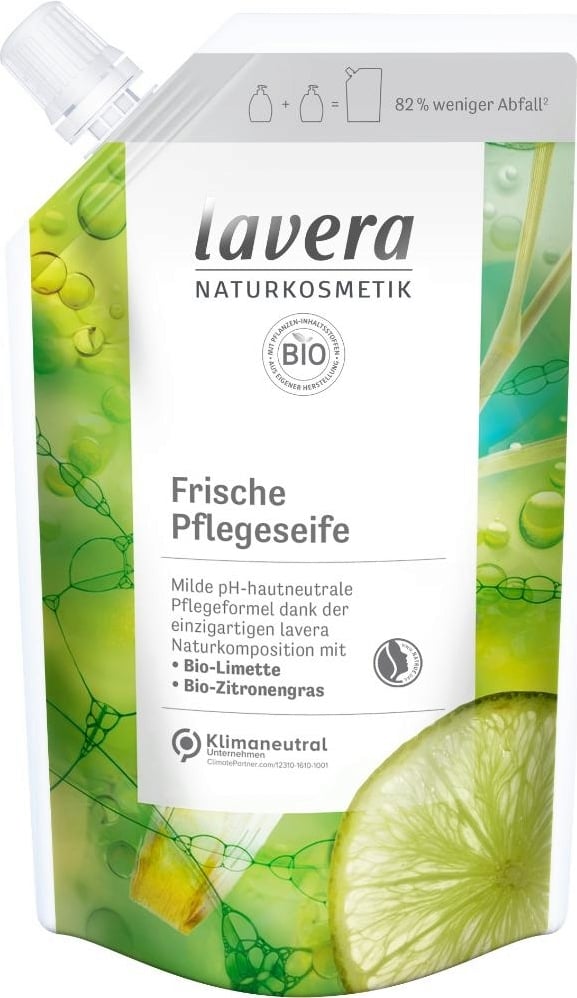 LAVERA Pflegeseife<br>500 ml, Beutel, flüssig, Lime Care Nachfüllbeutel