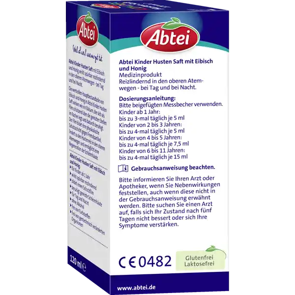 Kinder Husten Saft Eibisch und Honig