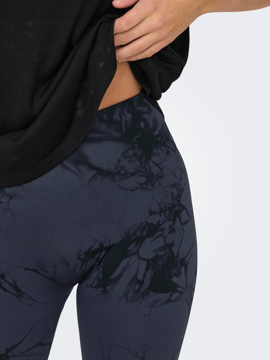 ONPTIE Hohe Taille Slim Fit Sportleggings Blue Graphite
