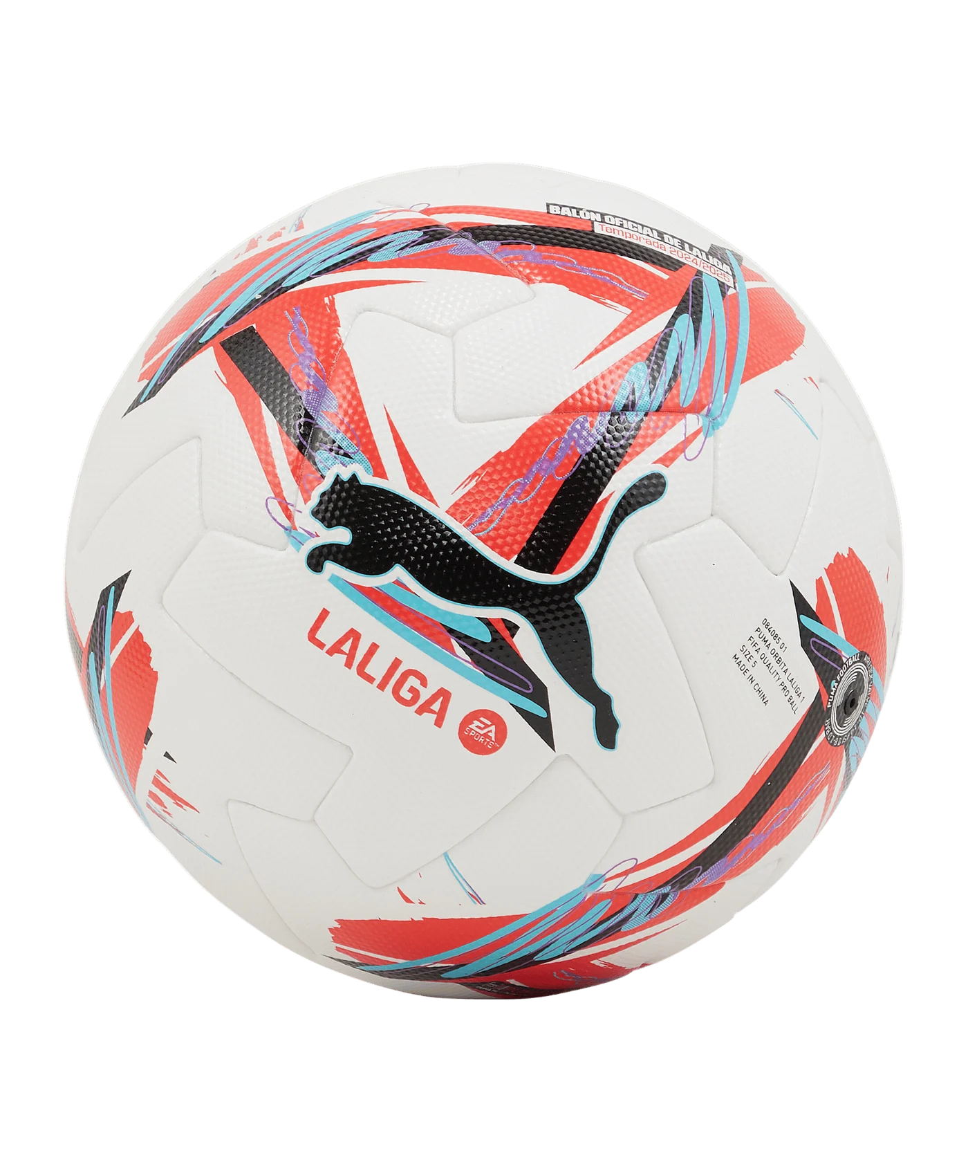 PUMA Orbita LaLiga 1 Spielball Weiss F01