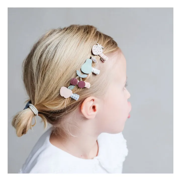 Mimi & Lula Lot 8 Mini Barrettes Fruit | Rose
