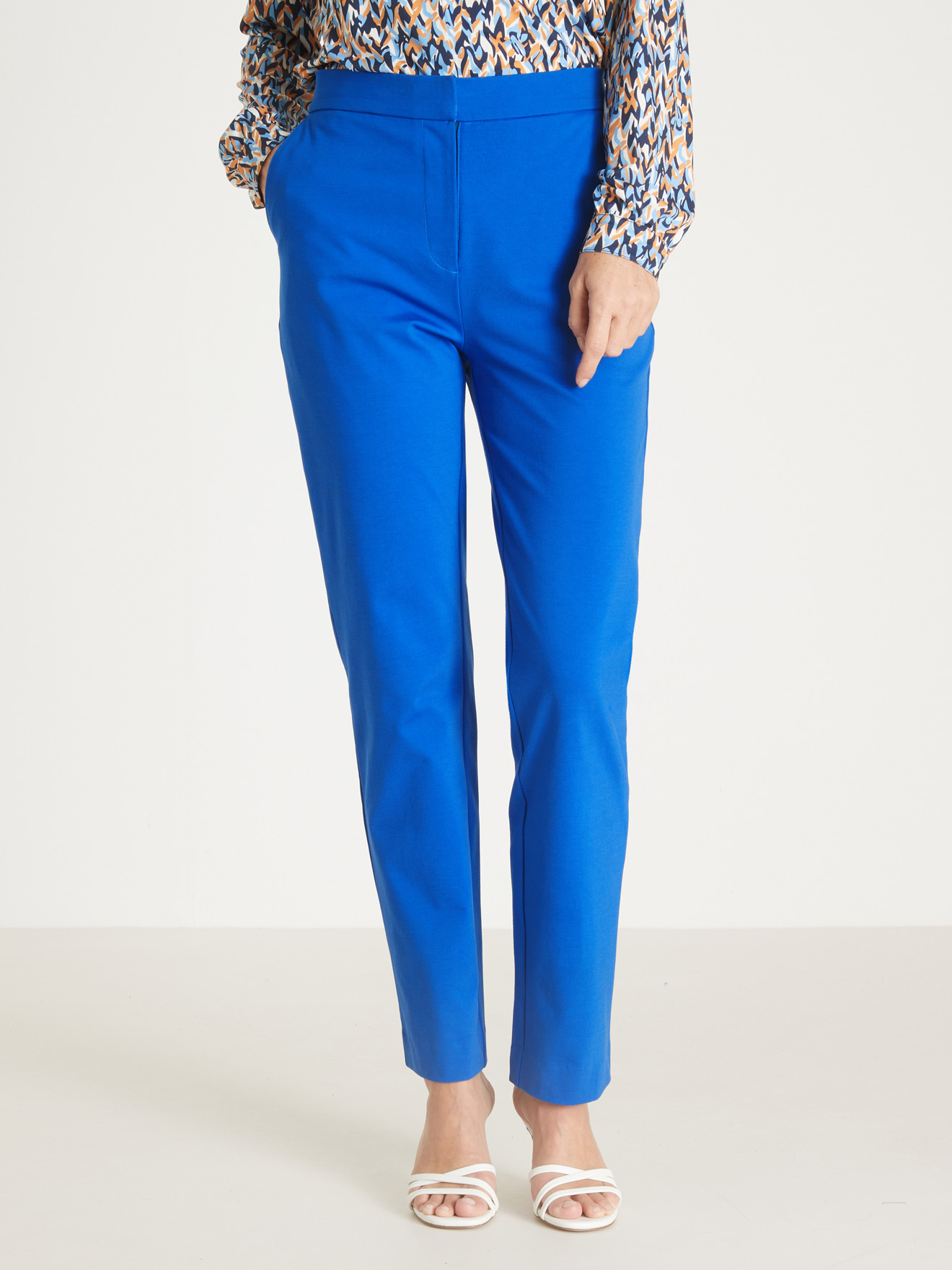 Pantalon élastiqué maille milano