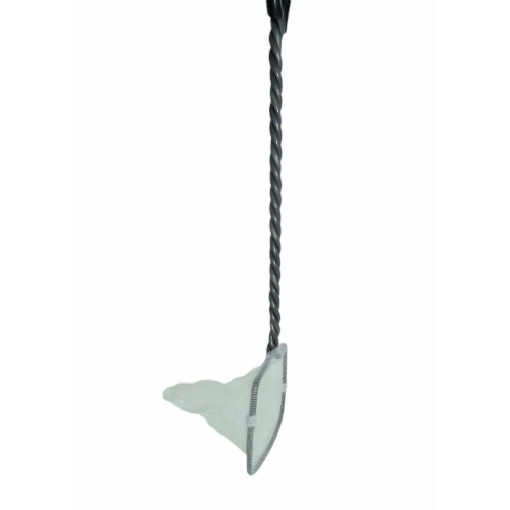 Epuisette filet blanc, maille fine, 8 cm x 6.5 x 31.5 cm, aquarium