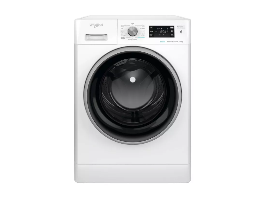 Whirlpool Lave-linge hublot 10kg 1400 tours/min blanc - FFBD10469BSVFR