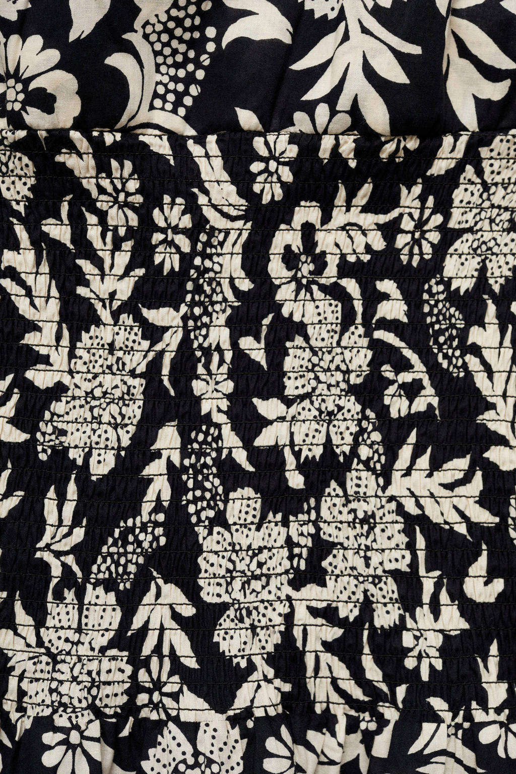 MANGO TEEN gebloemde jurk met open rug zwart/beige