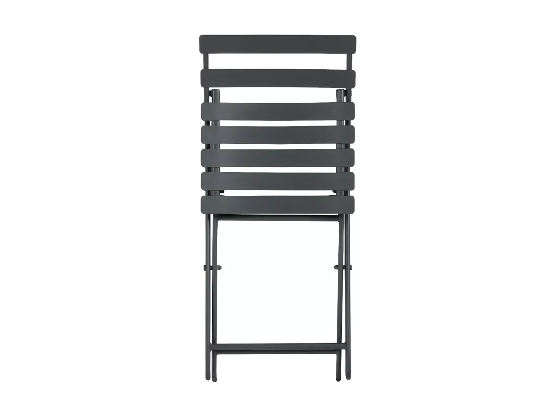 Chaise métal pliante Greensboro graphite Hespéride