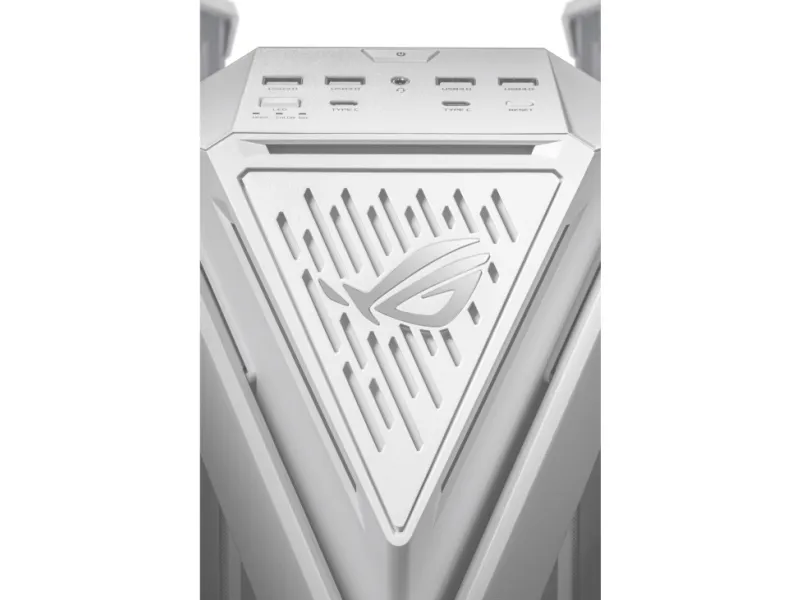 ASUS ROG Hyperion GR701 - FT gaming - udvidet ATX - sidepanel med vindue (hærdet glas) - ingen strømforsyning - hvid - USB/Lyd