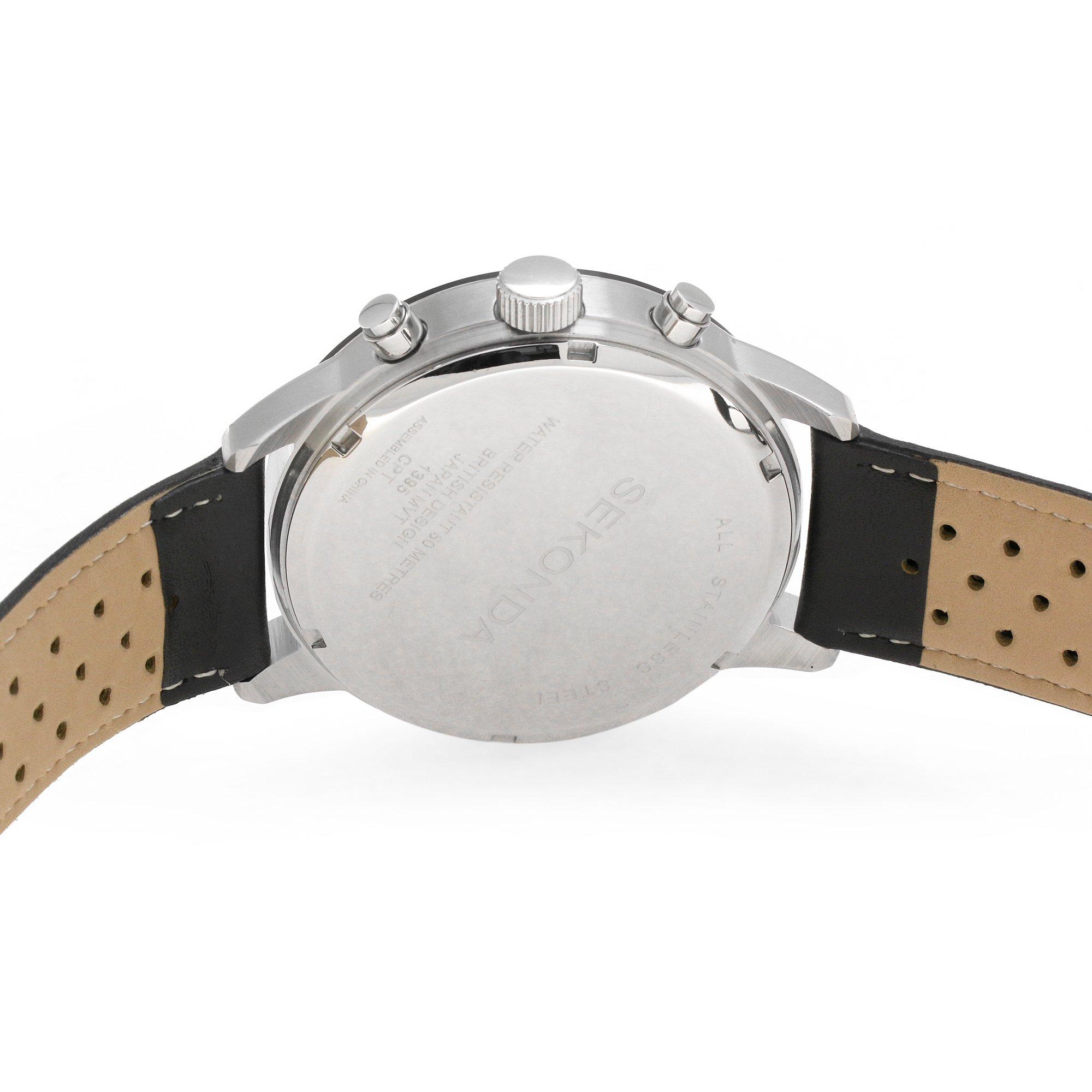 Sekonda Velocity 45mm Silver Watch Round Case Yellow Dial