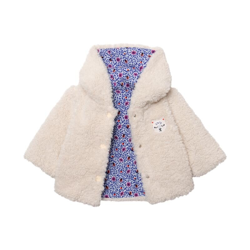 Veste réversible bébé fille micro fleurs beige Catimini Beige