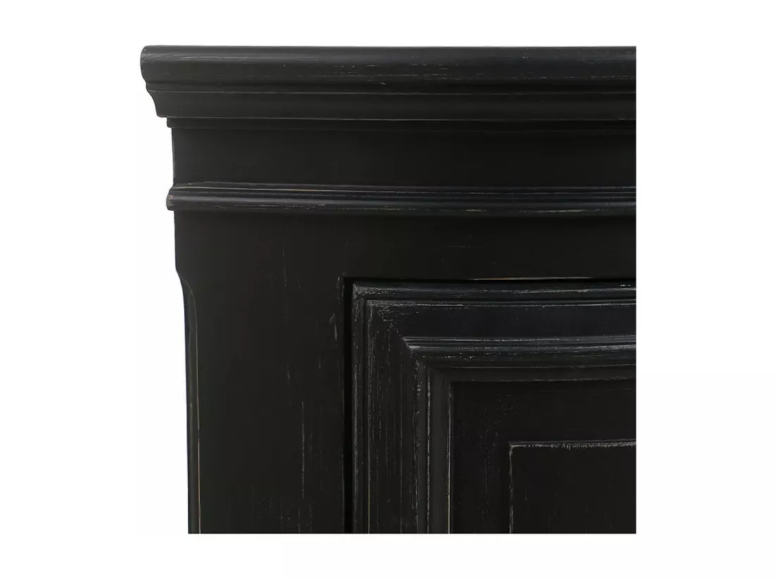 Encoignure basse Bois-MDF Noir - Harmonie Interior's