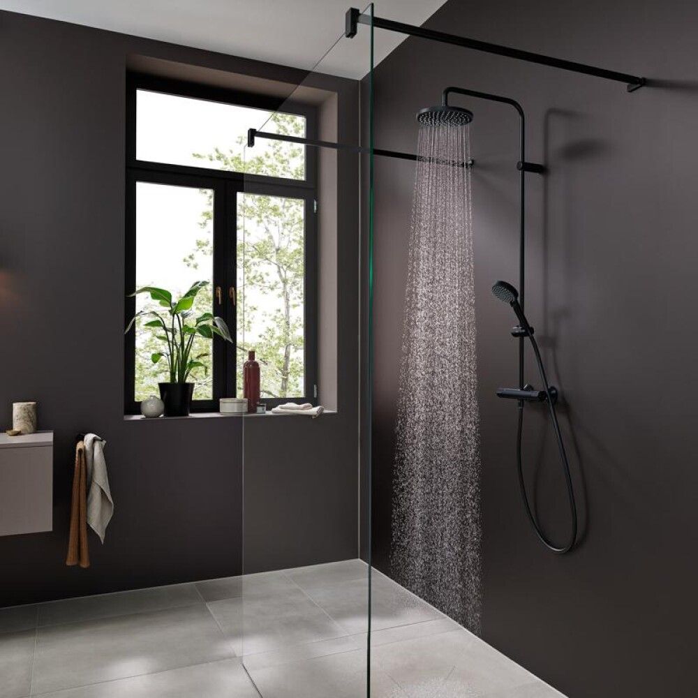 TAKDUSJSETT HANSGROHE VERNIS BLEND CC150 MATT SVART