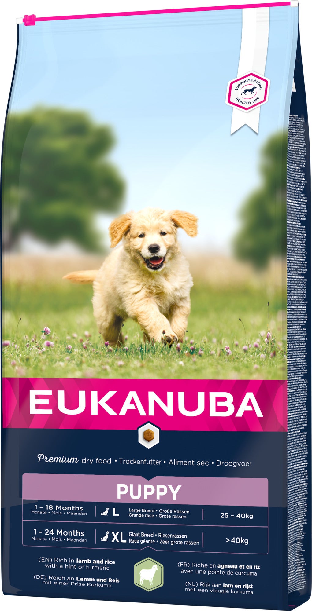Eukanuba hondenvoer puppy (extra) groot lam en rijst 12 kg