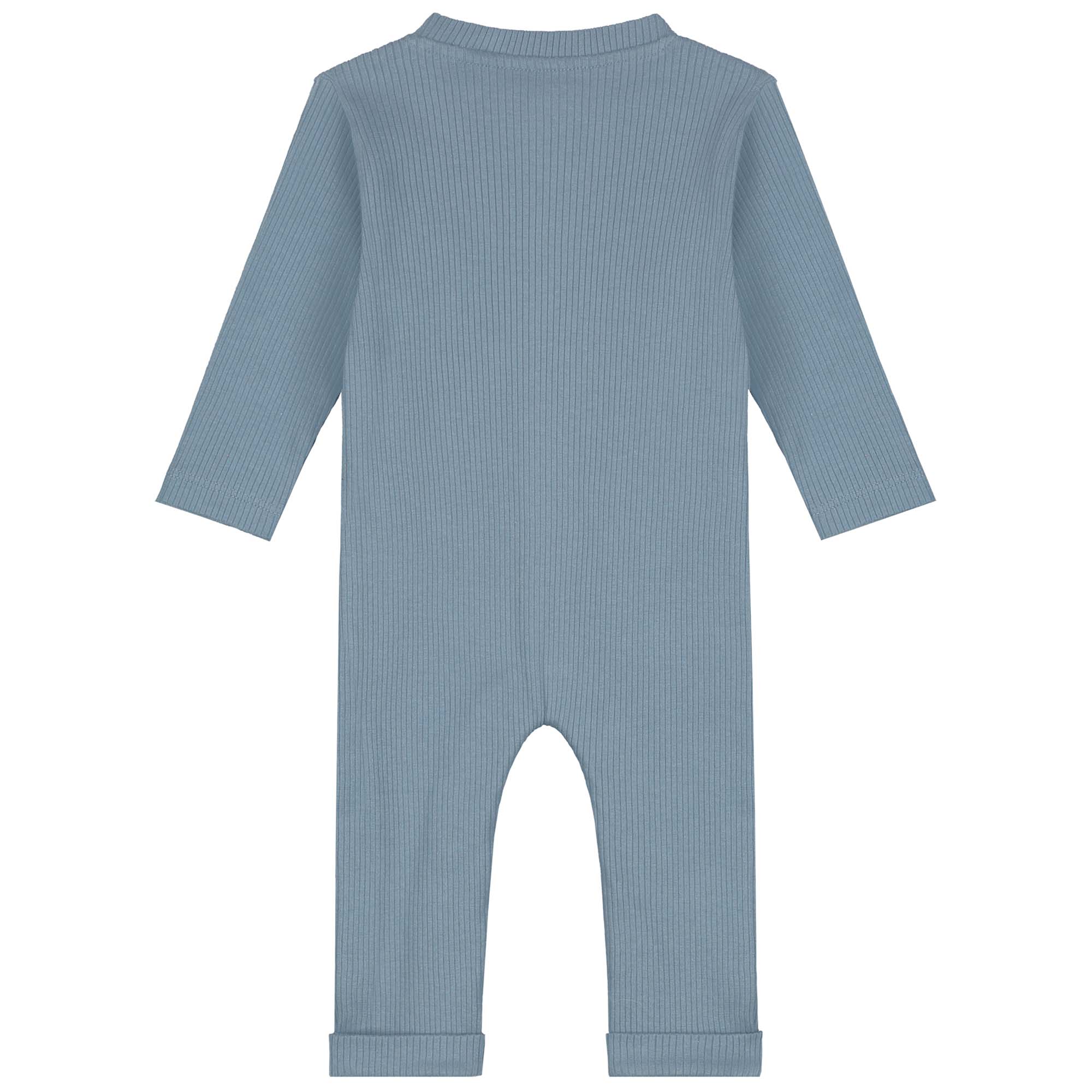Prénatal newborn boxpakje rib lange mouwen effen blauw