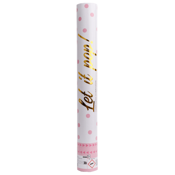 Lichtroze Confetti Kanon 40cm