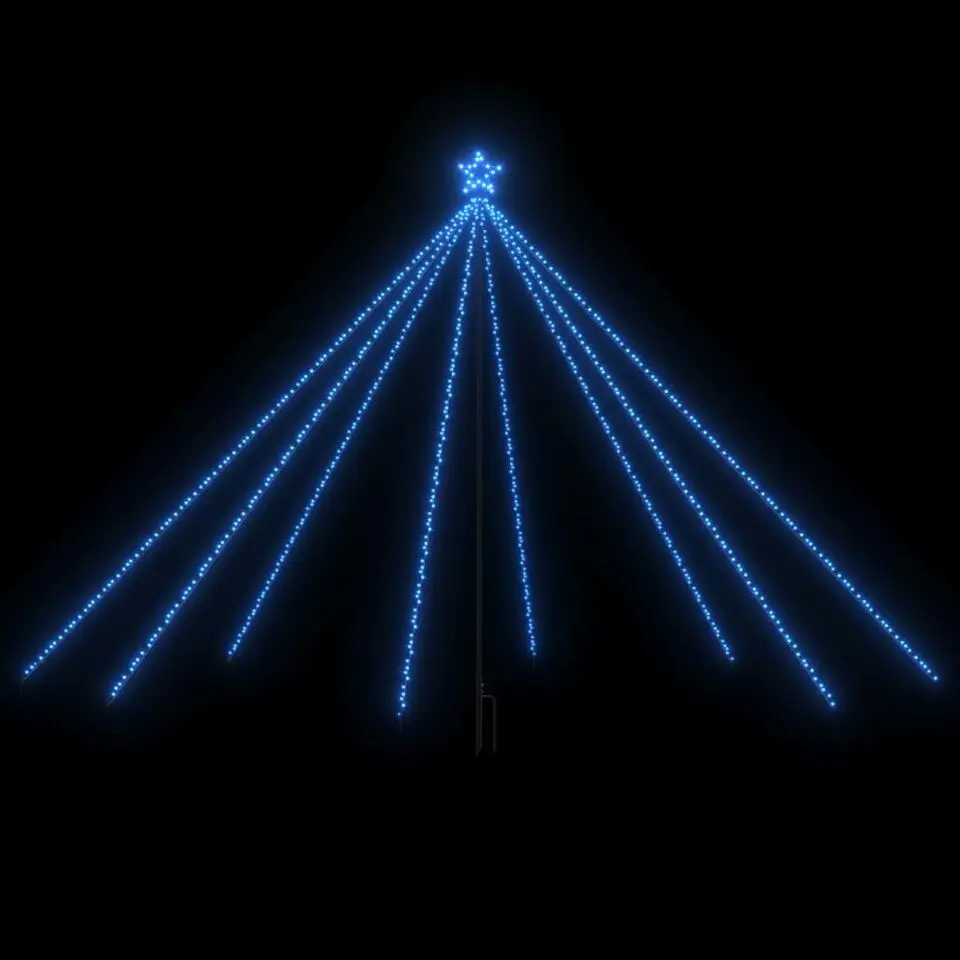 vidaXL - Led-kerstboom - Blauw - IJzer