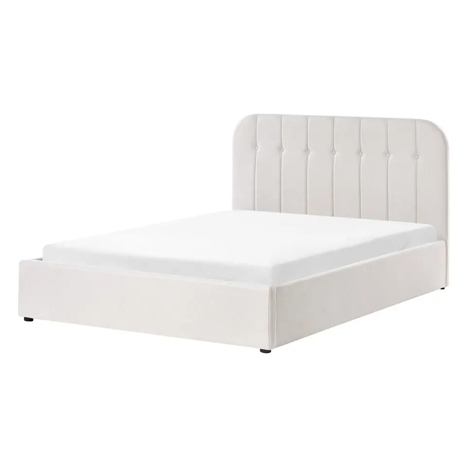 CHALLANS - Bed met opbergruimte - Off-white - 140 x 200 cm - Stof
