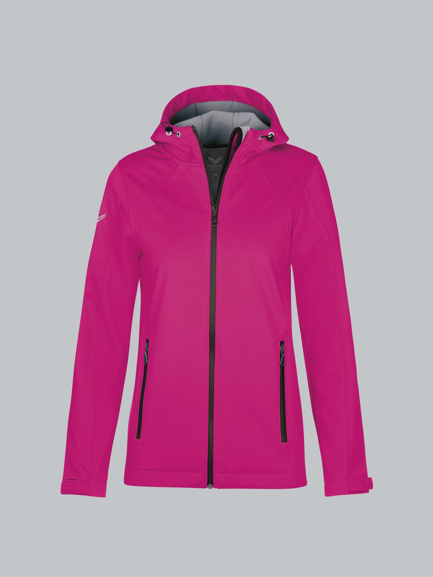 Taillierte Softshell–Kapuzenjacke Hibiskus