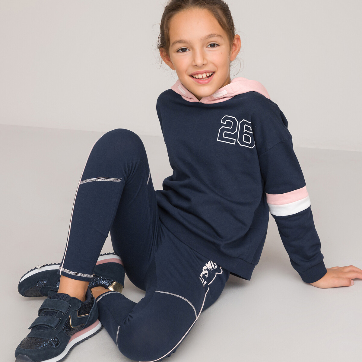 COLEÇÕES LA REDOUTE<br>Moletom com capuz contrastante