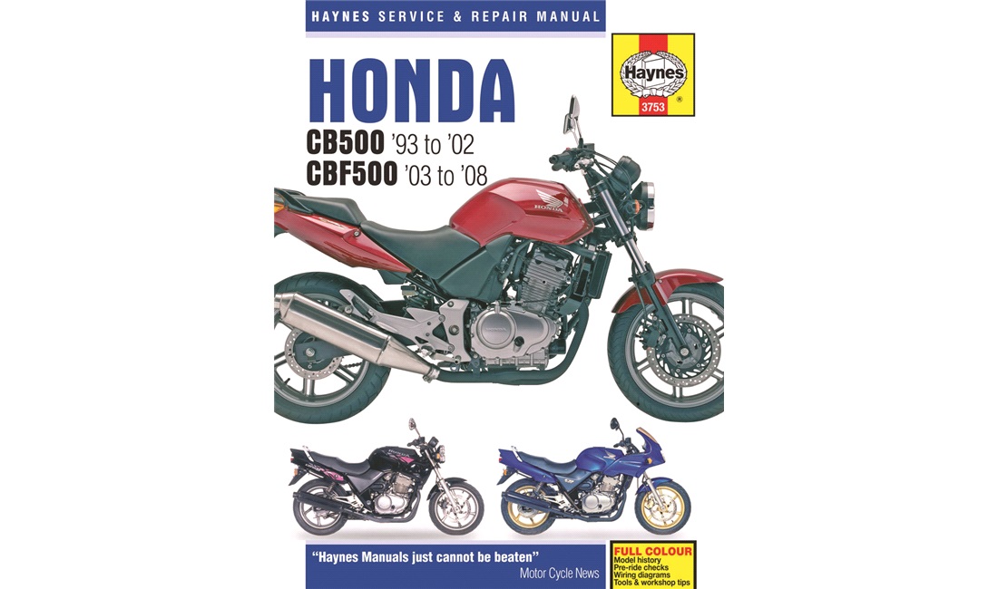Værkstedshåndbog, Honda CB500/CBF500
