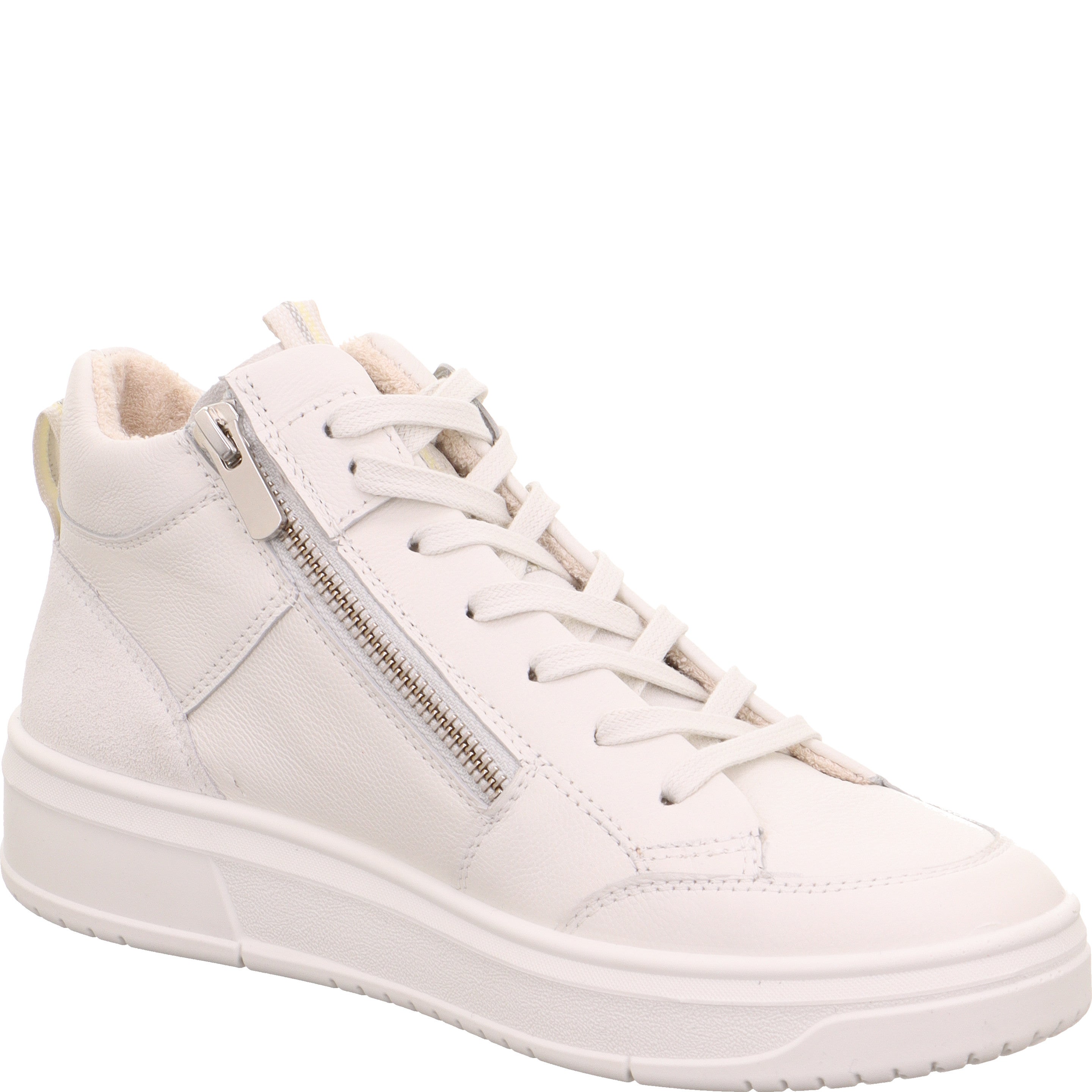 legero REJOISE Damen  Sneaker high mit Reißverschluss - Farbe: Offwhite - Größe: 8.5