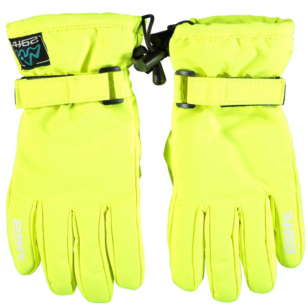 29FT skihandschoenen neongeel