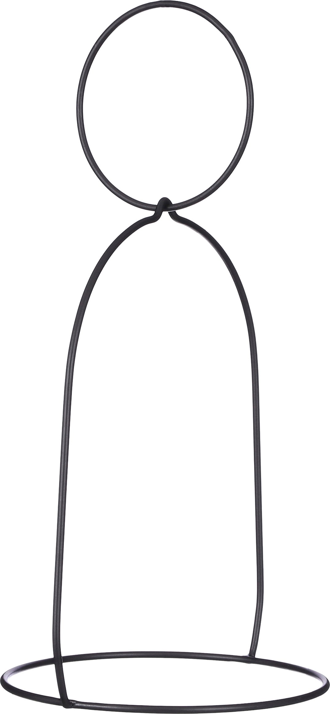 Mica Decorations pothouder zwart 27,5 x 23,5 x 48,5 cm