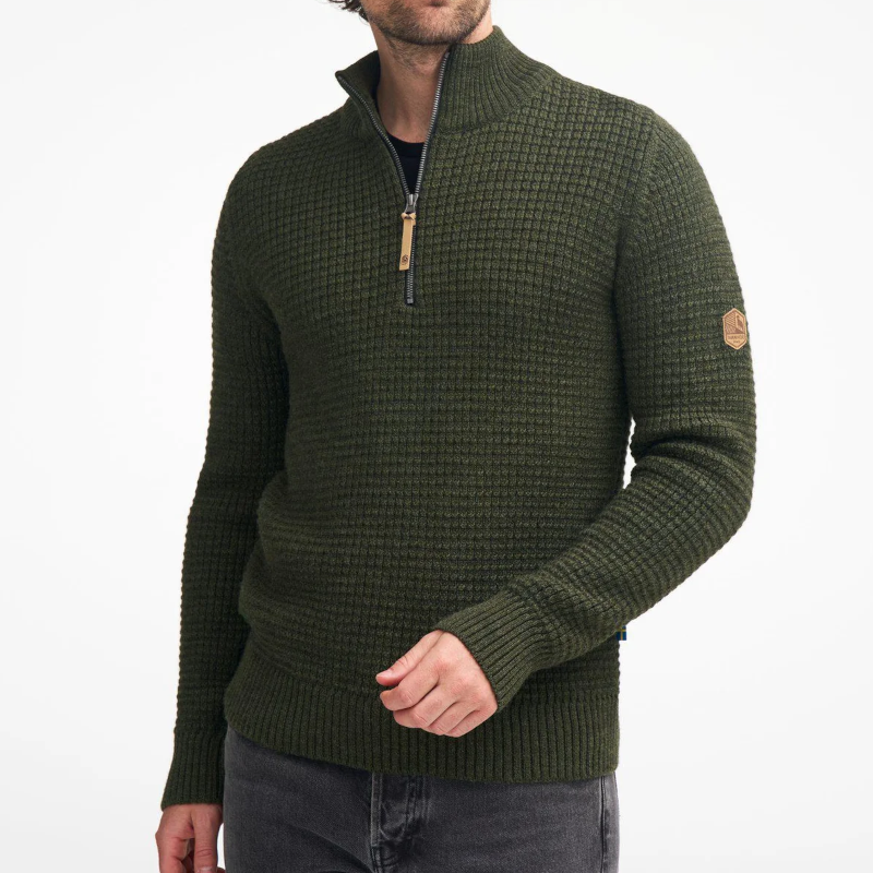 Ivanhoe moritz half zip heren trui - red