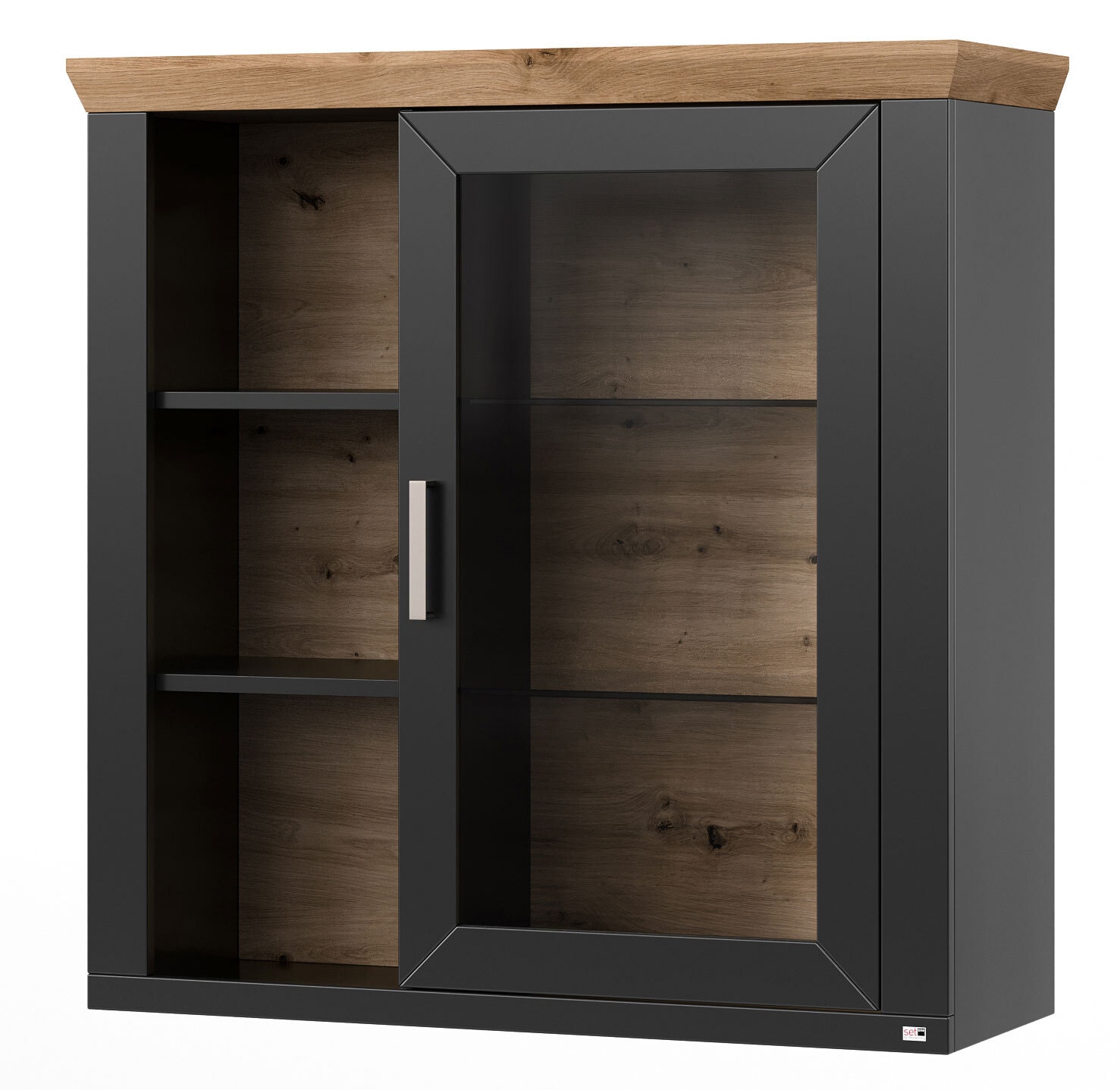 set one by Musterring Hängeschrank YORK 21 anthrazit /Eiche Artisan