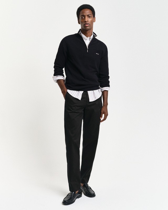 Gant Troyer »COTTON PIQUE HALF ZIP«, mit Piqué-Struktur