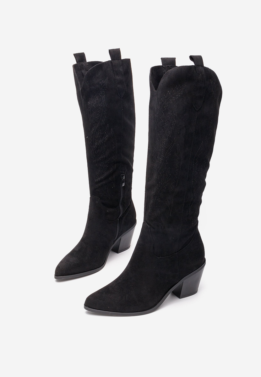 Bottes cowboy femme noires Raese