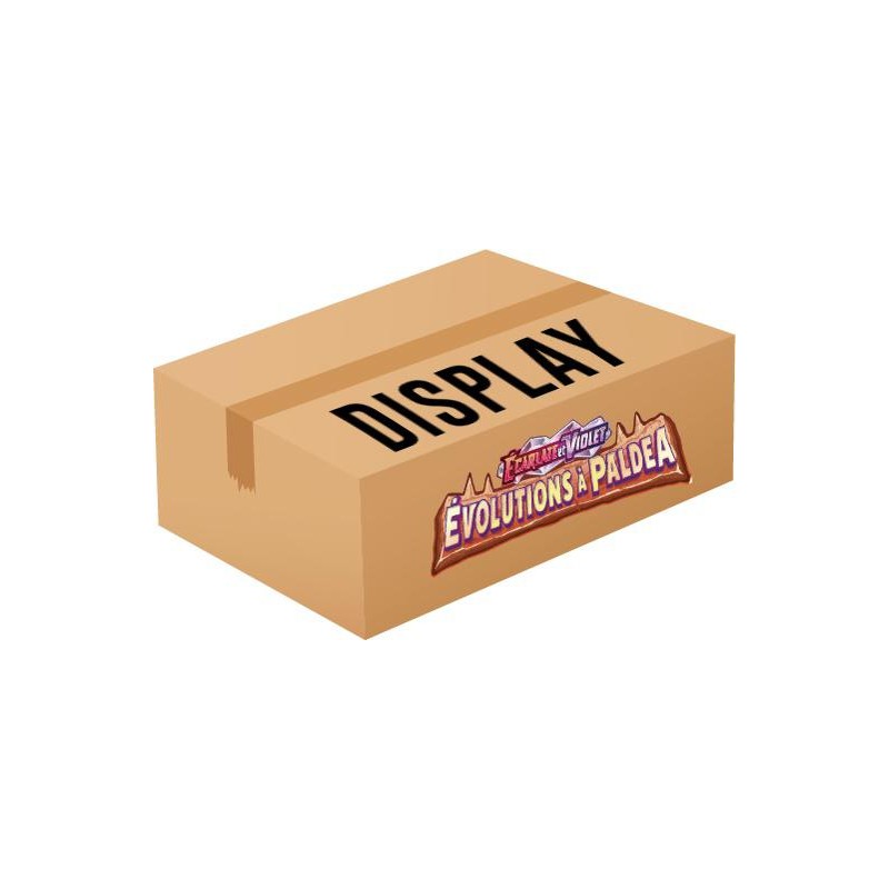 Pokémon - Carton de 6 displays de 36 boosters Evolutions de Paldéa