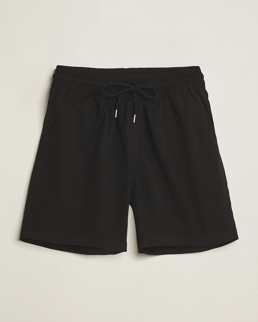 Colorful Standard Classic Organic Twill Drawstring Shorts Deep Black