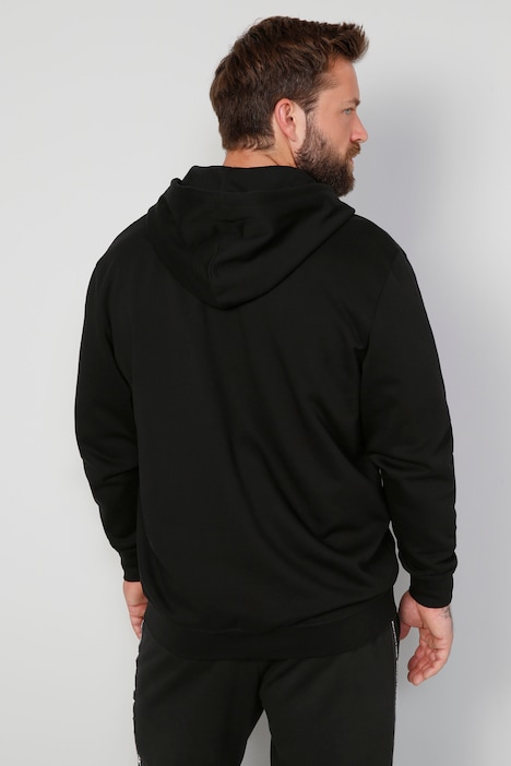 Boston Park Hoodiejacke, Schriftzug, Kapuze, bis 72/74