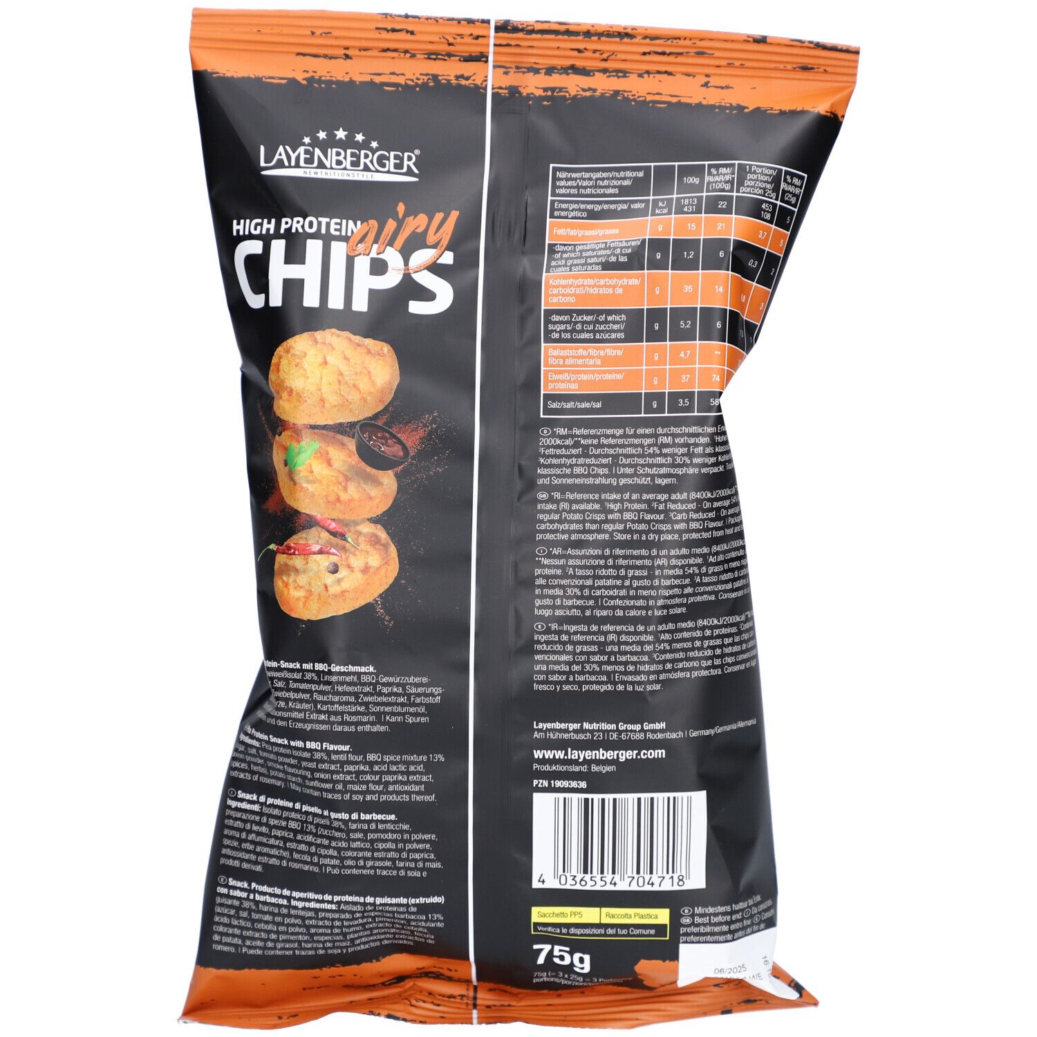 Layenberger High Protein Airy Chips BBQ