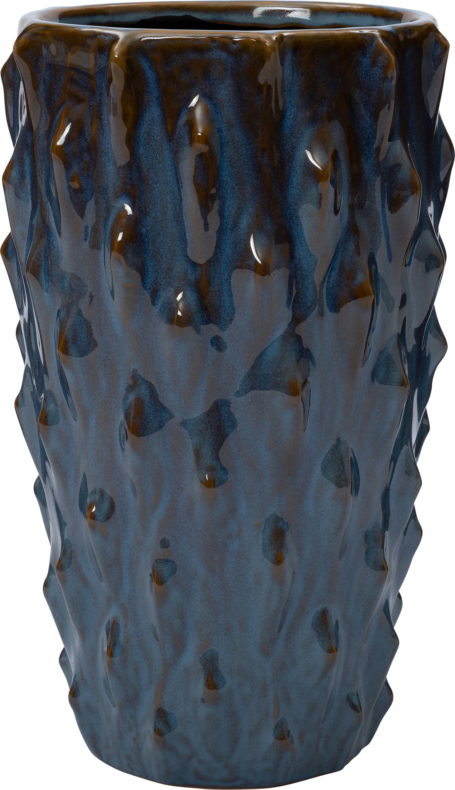 Intratuin bloempot Tea blauw D 18 H 30 cm