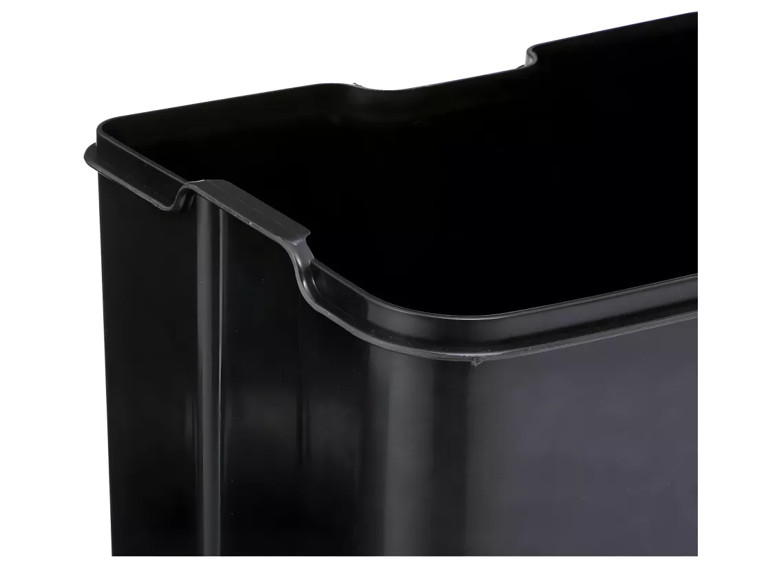 Poubelle 30 Litres en Métal Anthracite ouverture à pédale