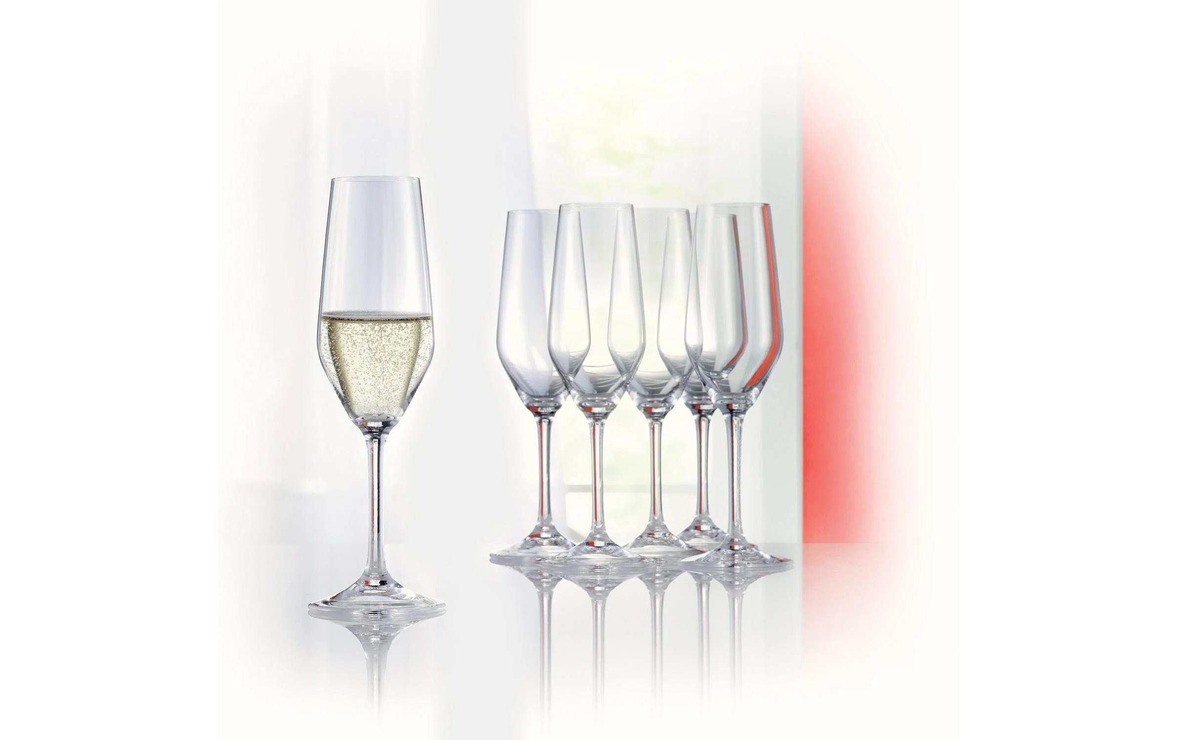 Champagnerglas Style 240 ml, 4 Stück, TransparentElegantes Sektglas-Set