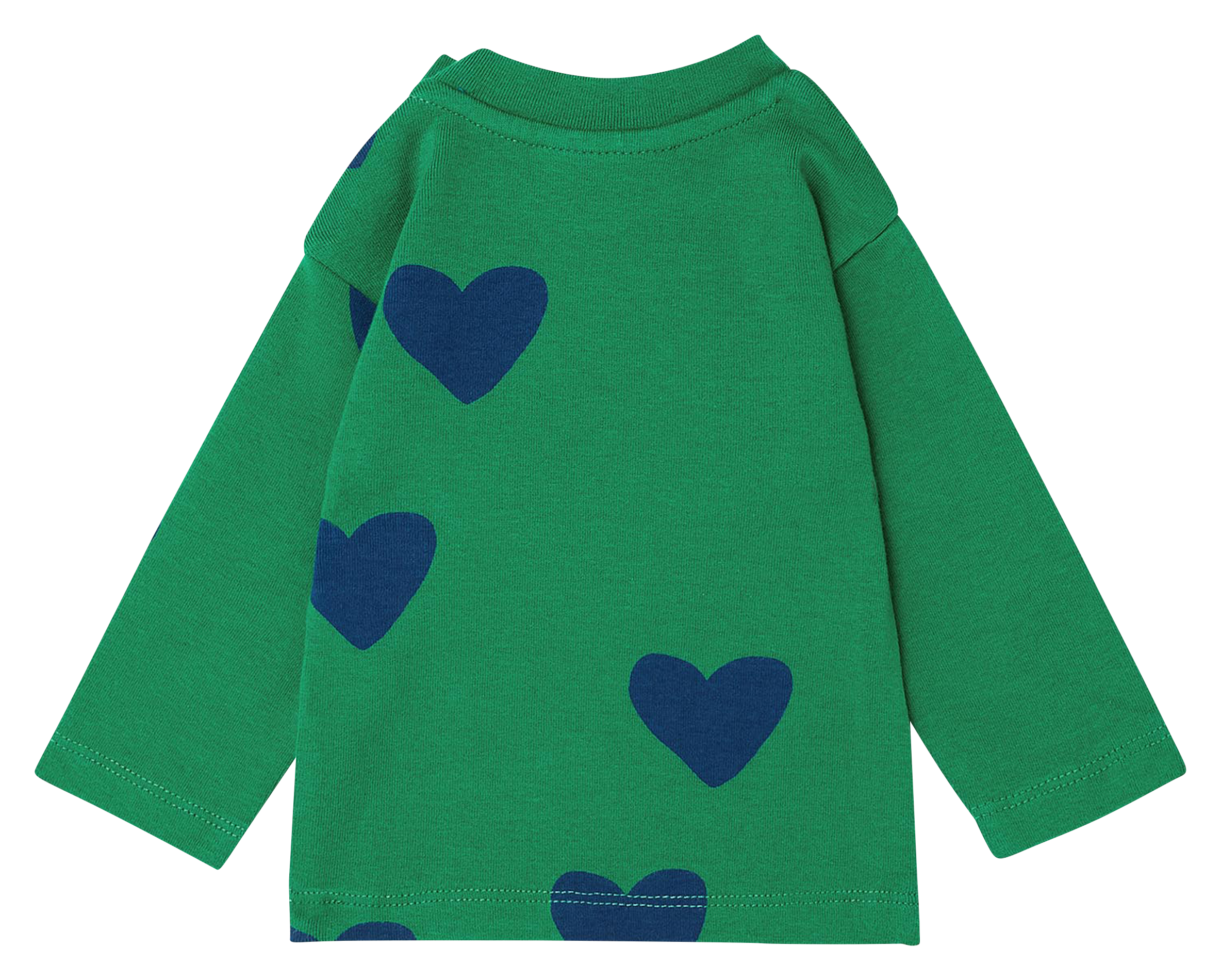Tee-shirt col rond imprimé en coton| Vert