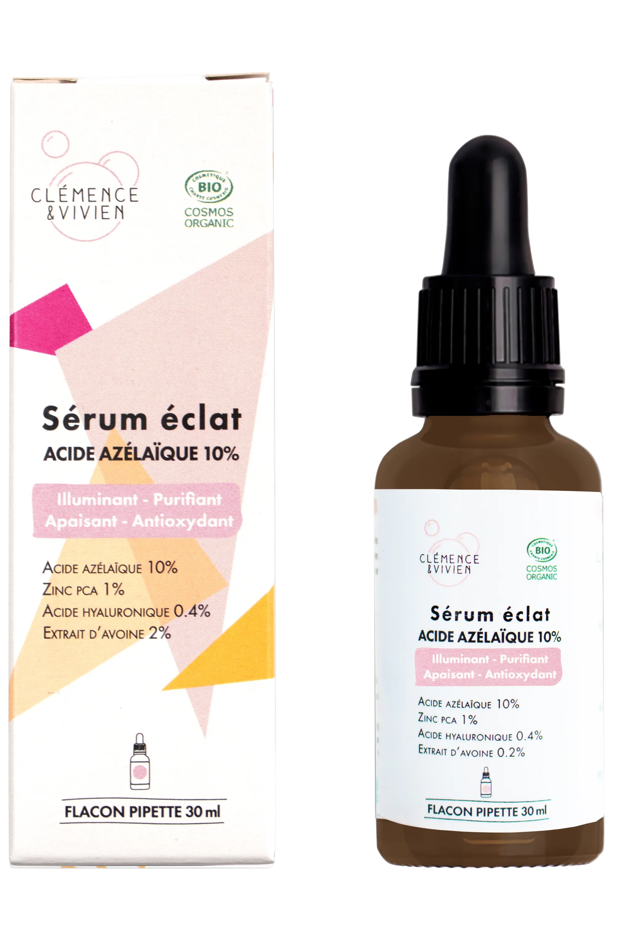 Clémence et Vivien Sérum éclat acide azélaïque 10%-30 ml