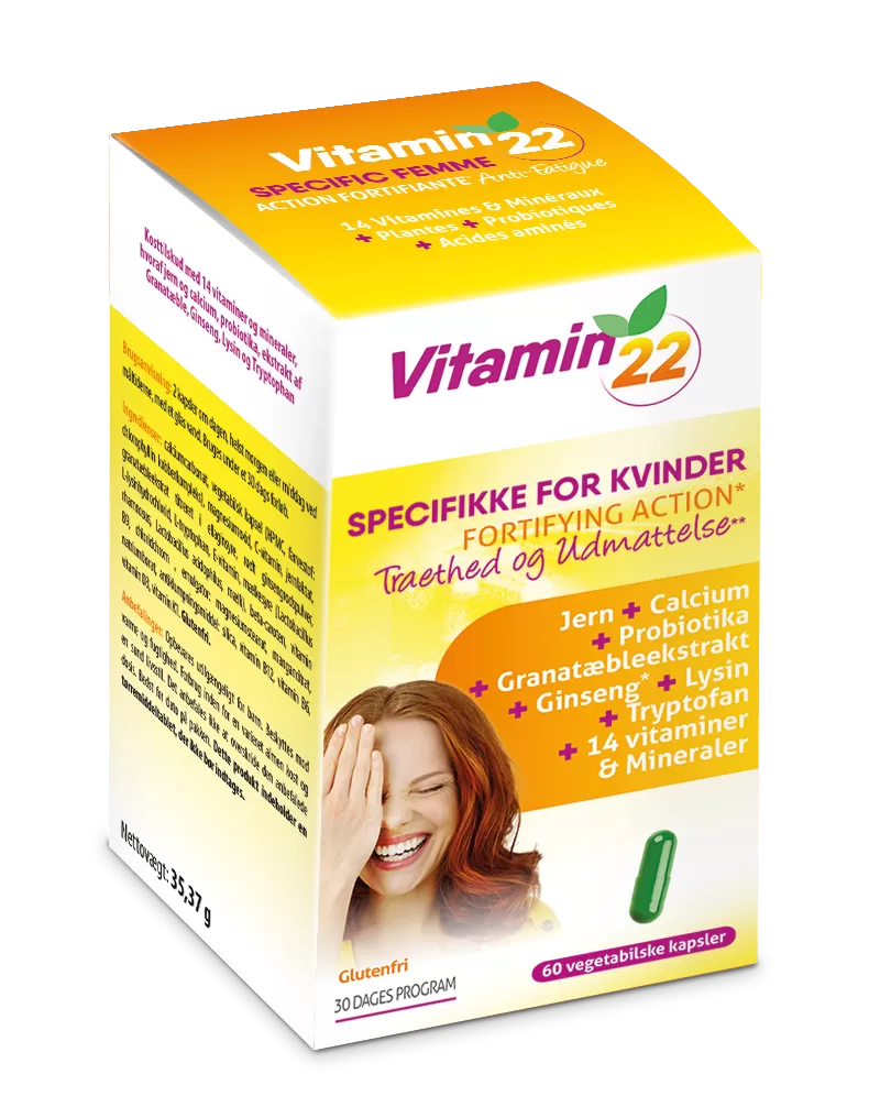 Vitamin 22 Specifik for kvinder - 60 kaps.