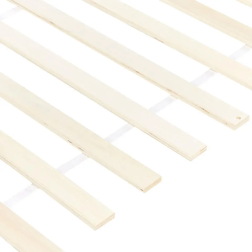 TANNAY - Tweepersoonsbed - Lichthout - 140 x 200 cm - Dennenhout